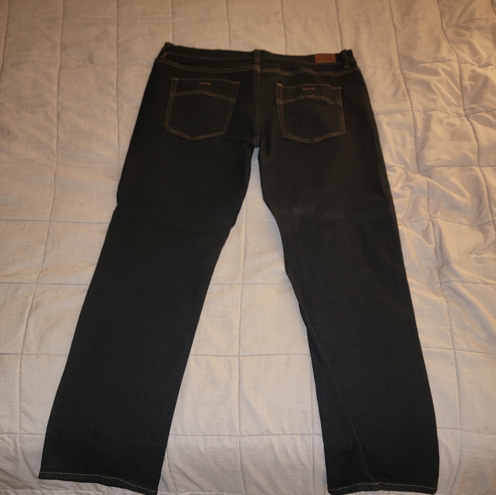 Dark Wash Denim Jeans-RSQ Slim Straight - Picture 3 of 3